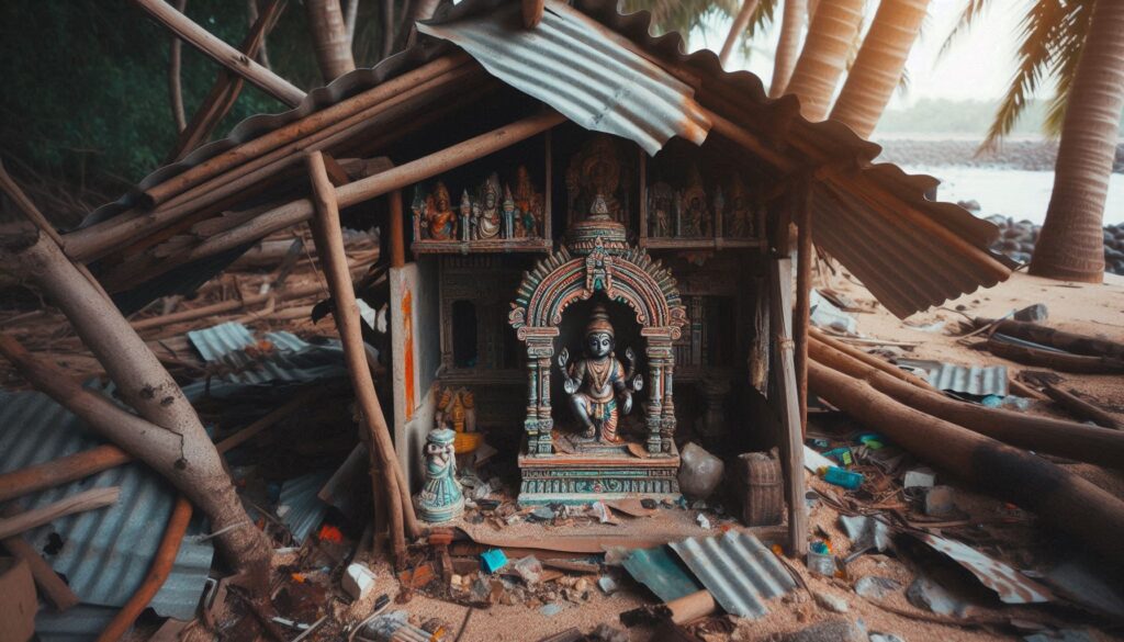 মন্দিরে ভয়াবহ হামলা