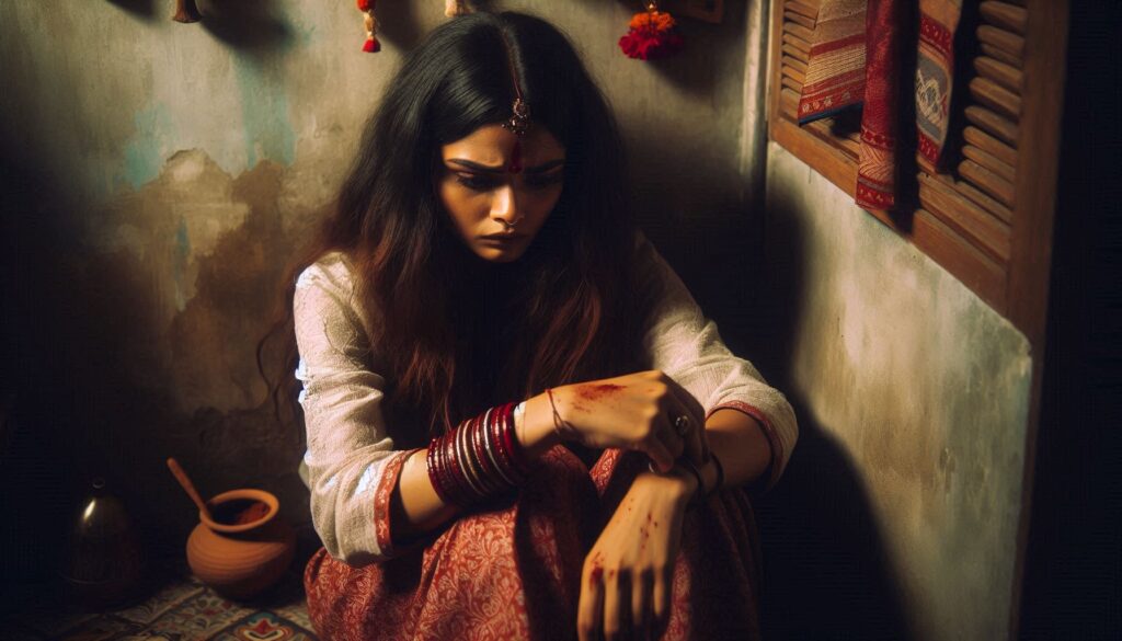 স্বামীকে রাতভর আটকে Gang-Rape of Housewife and Overnight Tortur
